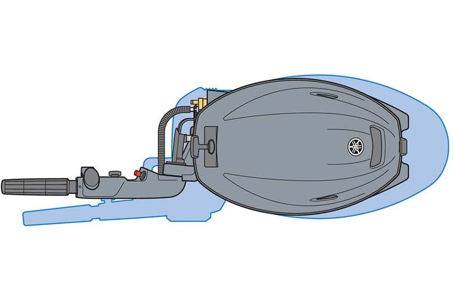 2025 Yamaha F25 Portable Bluish Gray Metallic