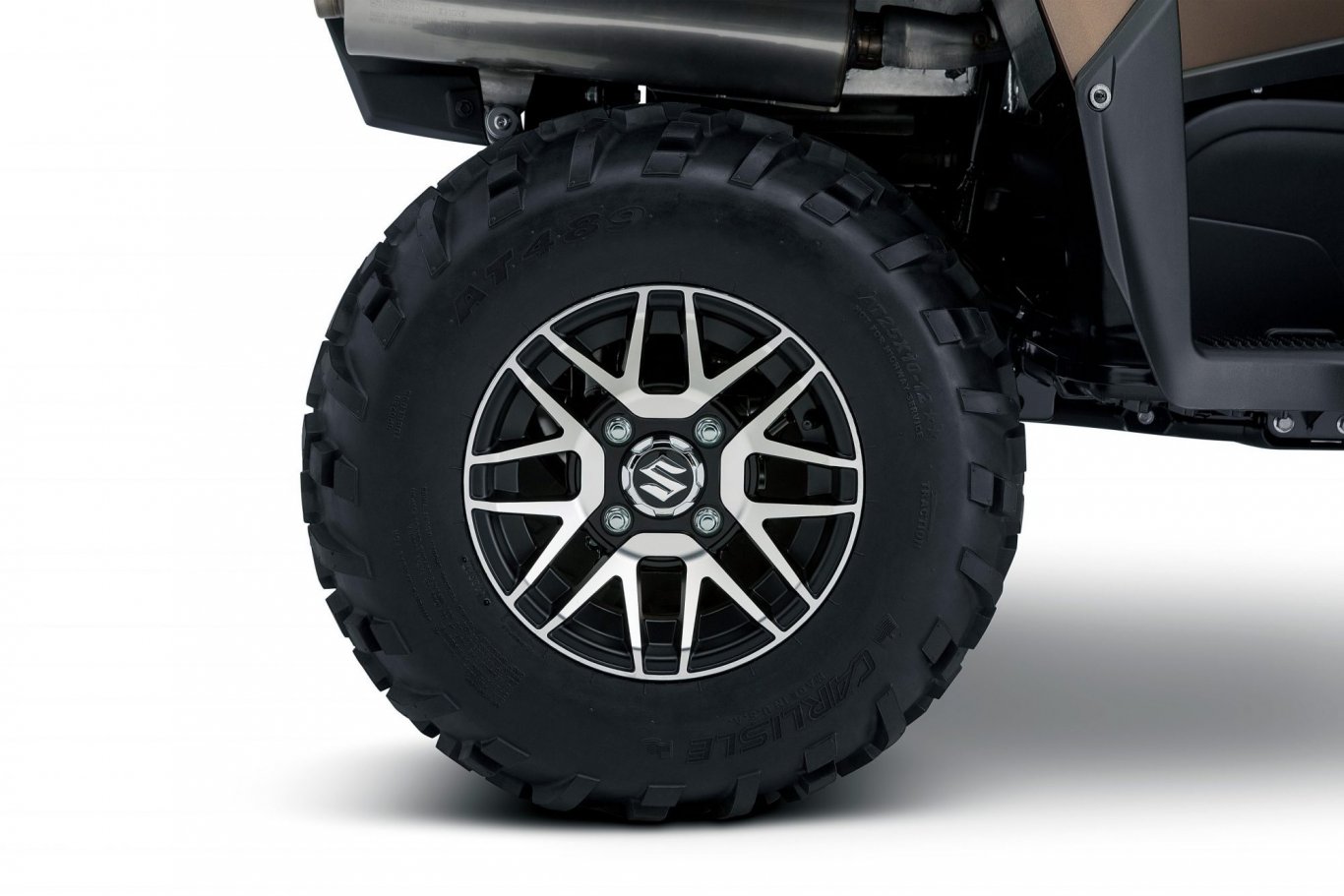 2023 Suzuki KingQuad 750XPZ Cast Carbon, Black Mag Wheels