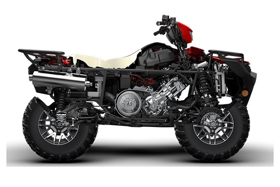 2024 Suzuki KingQuad 750XP Flame Red