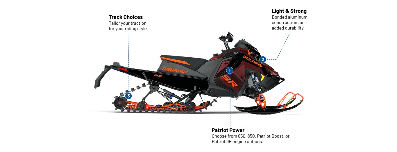 2025 PATRIOT 9R SWITCHBACK ASSAULT 146 9R 146