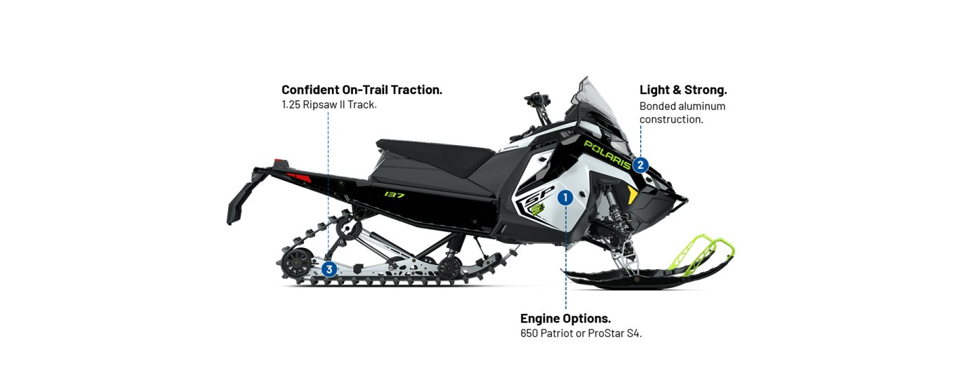 2026 Polaris Patriot 650 INDY SP 137 Gloss Black