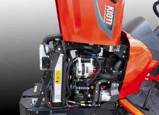 2018 Used Kioti CS2210 Subcompact Tractor with Loader (SL410) & Mower (SM2410)