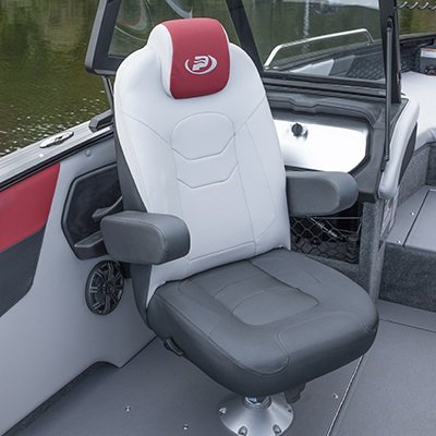 2025 Princecraft Platinum 220 Platinum gris métallisé (accent rouge)