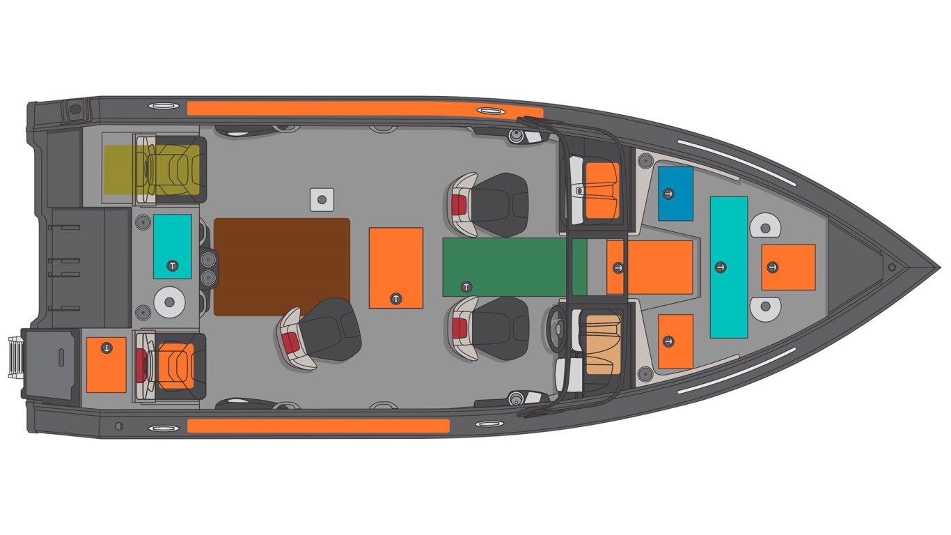 2025 Princecraft Platinum 220 Platinum gris métallisé (accent rouge)