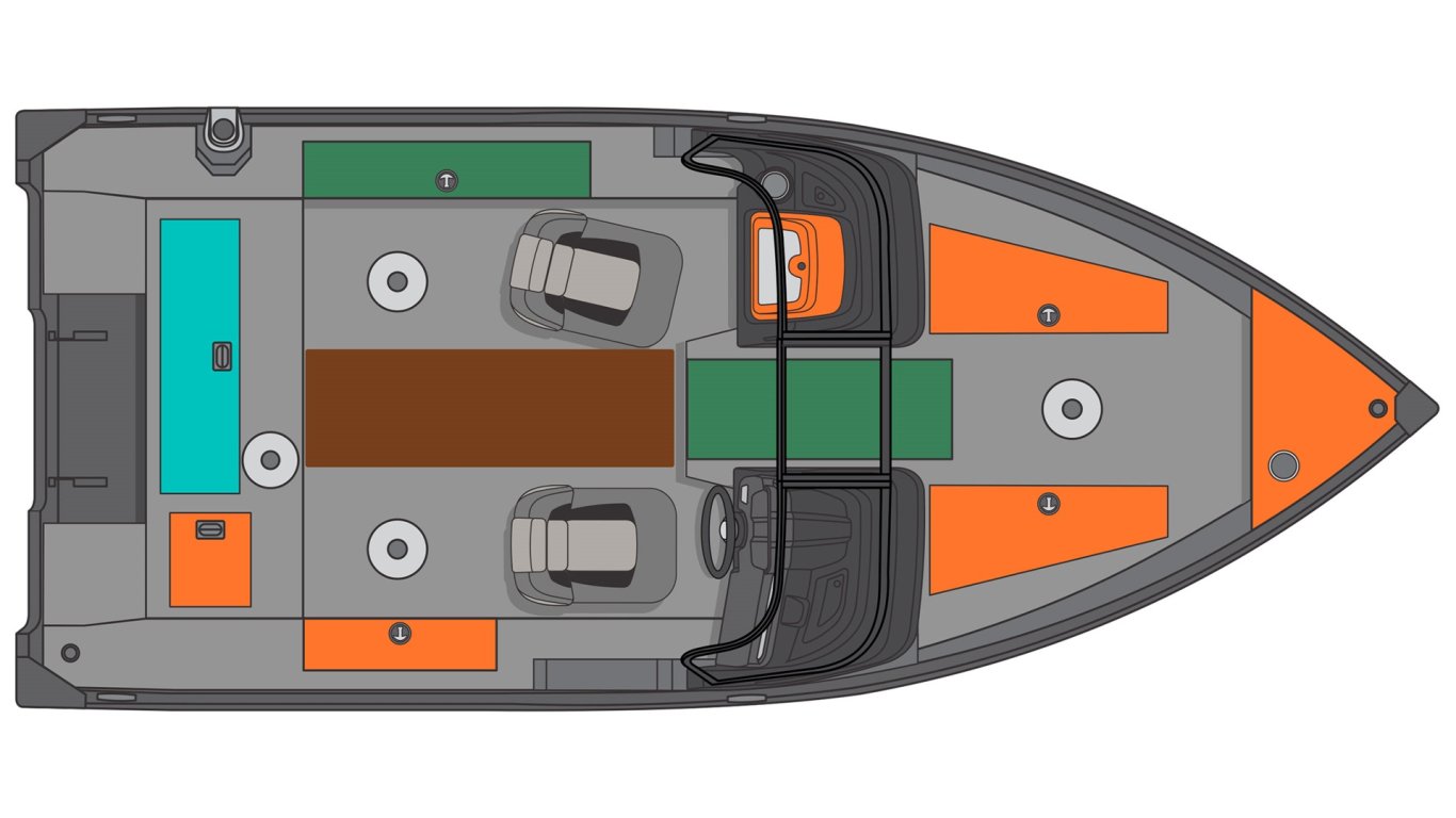 2025 Princecraft Hudson® 170 WS Gris anthracite ensemble de décalcomanies spéciales
