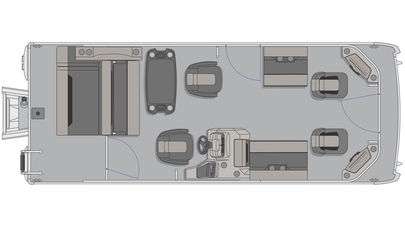 2025 Princecraft Sportfisher 23 2S RL Pearl grey Traditional Edition