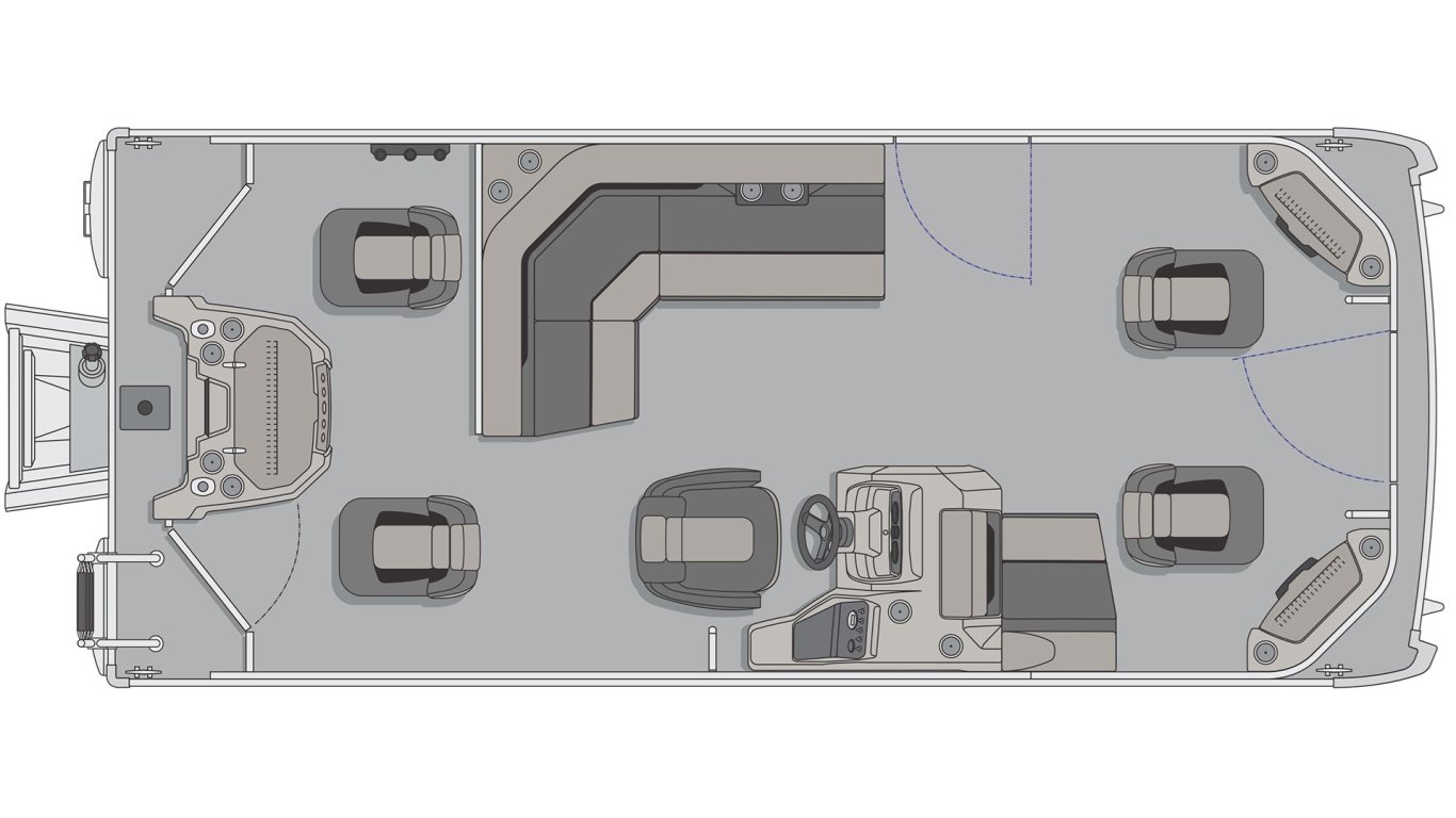 2025 Princecraft Sportfisher 21 4S Black Nautical Blue Edition