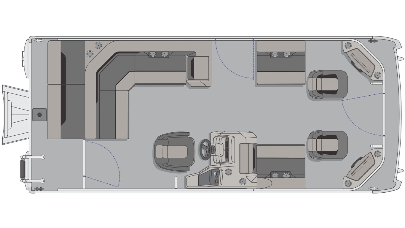 2025 Princecraft Sportfisher 21 2S Black Nautical Blue Edition