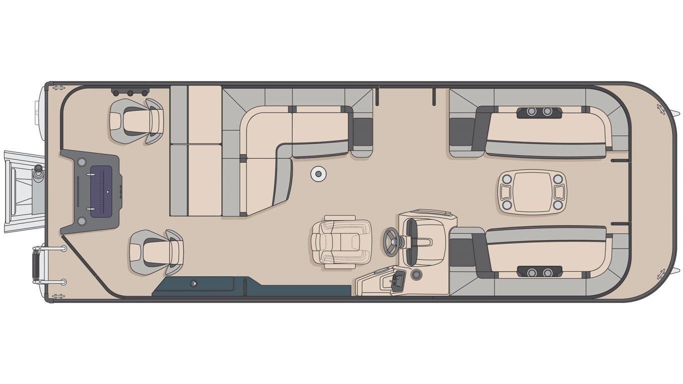 2025 Princecraft Sportfisher LX 25 2RS Ruby red Elegance Edition (excluding grey metallic accent)