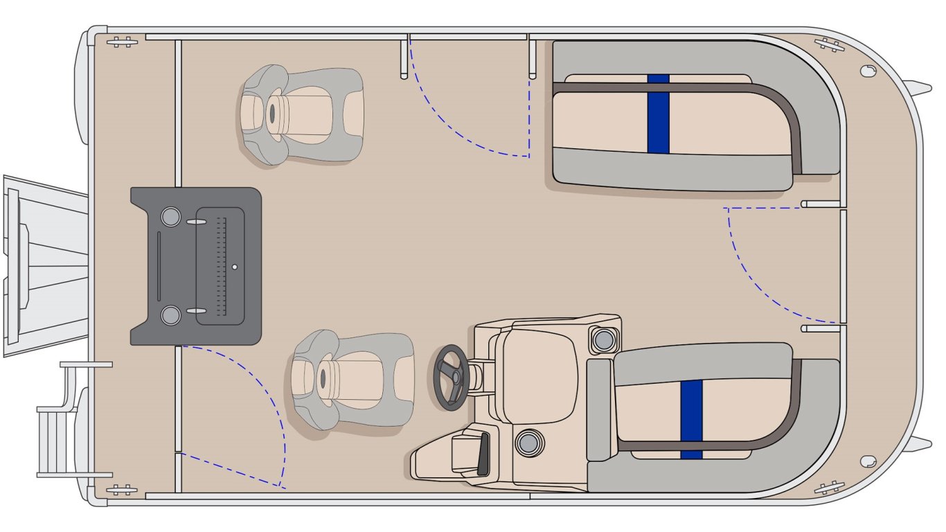 2025 Princecraft Jazz 14 2RS Classic blue Grey metallic graphic package