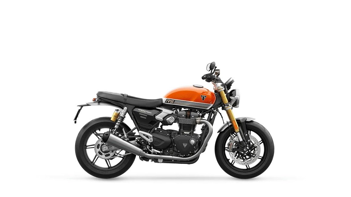 2025 Triumph ALL NEW SPEED TWIN 1200 RS Baja Orange / Sapphire Black ALL NEW CLASSIC HOT ROD