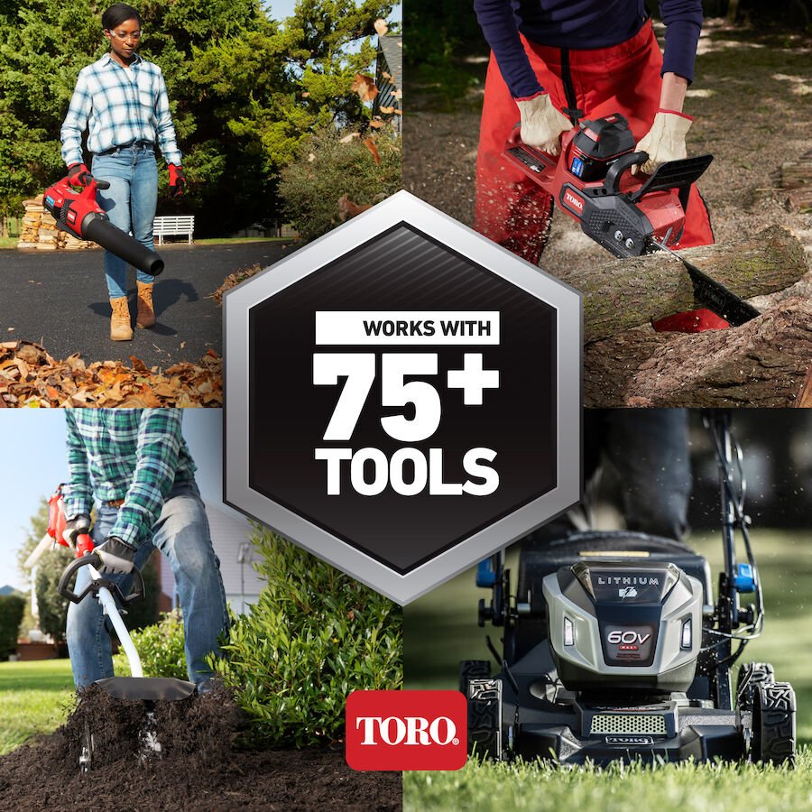 Toro 60V MAX* 21 in. Stripe™ Dual Blades Self Propelled Mower 7.5Ah Battery/Charger Included