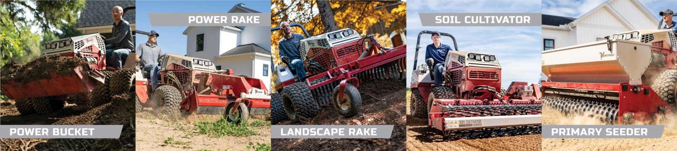 Ventrac EG520 SEEDER, CULTIPACKER