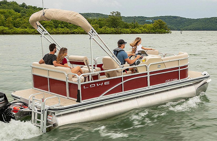 Lowe Boats ULTRA 202 FISH & CRUISE Metallic Black Exterior Beige Upholstery with Cafe Accents