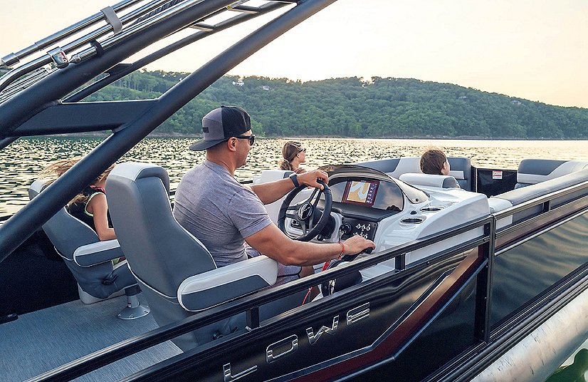 2025 Lowe Boats RS 270 EL Indigo Blue Metallic Exterior Slate w/ Granite Upholstery