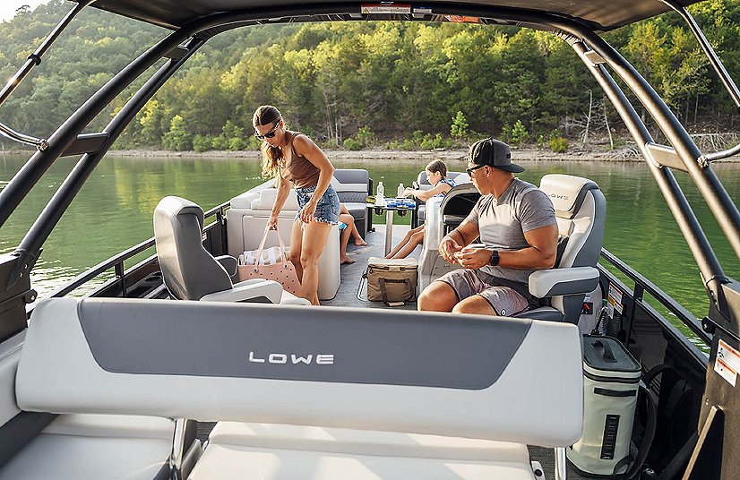 2025 Lowe Boats RS 270 EL Indigo Blue Metallic Exterior Slate w/ Granite Upholstery