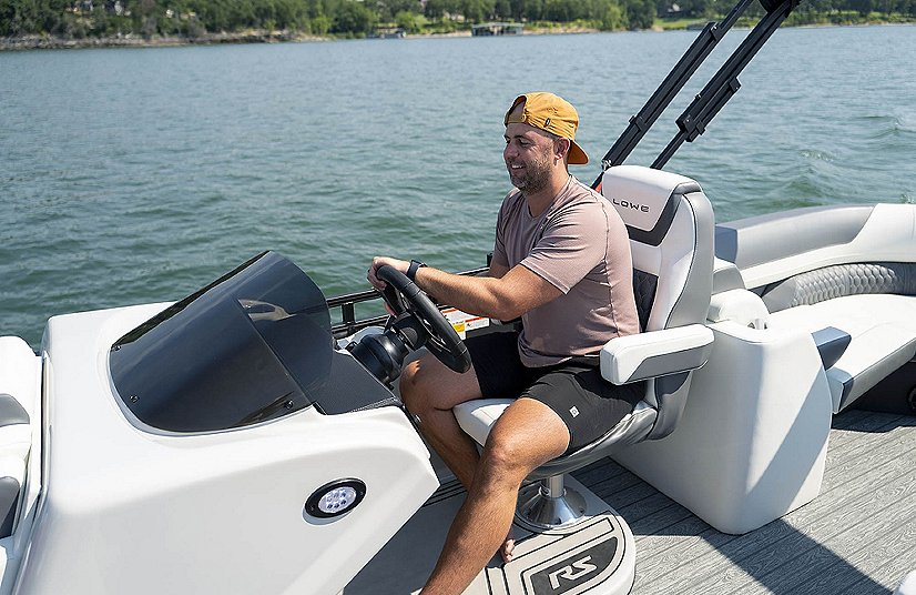 2025 Lowe Boats RS 230 WT White Metallic Exterior Marshmallow w/ Granite Upholstery