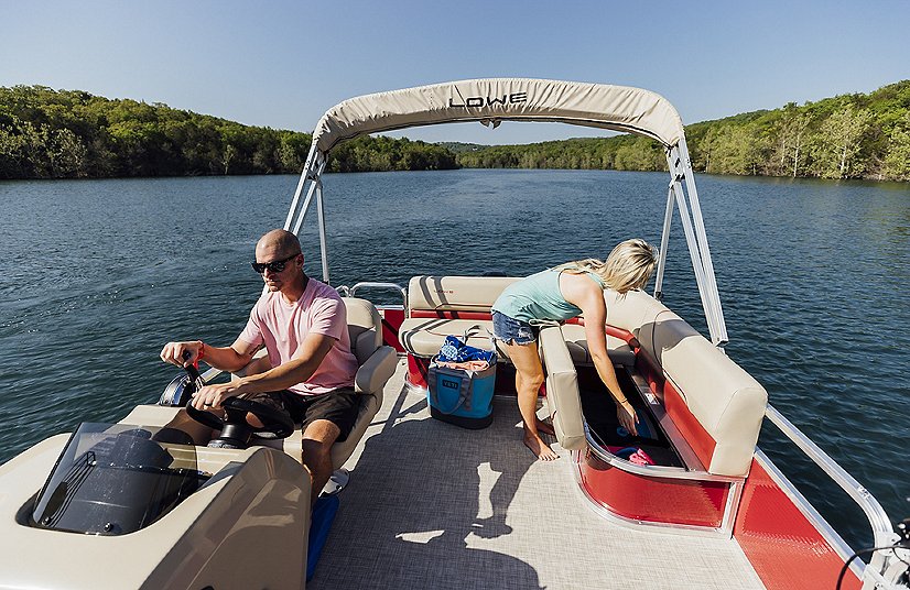 2025 Lowe Boats Ultra 180 Cruise Indigo Blue Metallic Exterior Gray Upholstery with Blue Accents