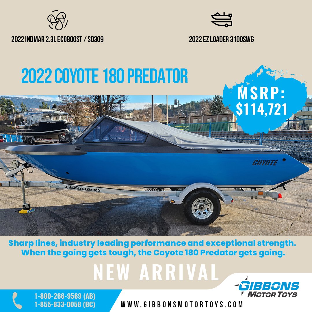 New Coyote 180 Predator Arrived At Gibbons Motor Toys