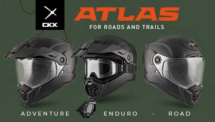 CKX ATLAS Adventure Motorcycle Helmet