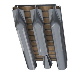 2025 Armada Excursion X 208 BLACK OUTER SHEET 3 Tubes