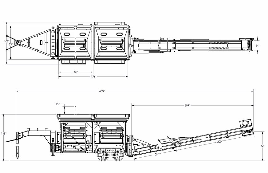 Automatic PTO Big Capacity Conveyor Discharge Mills