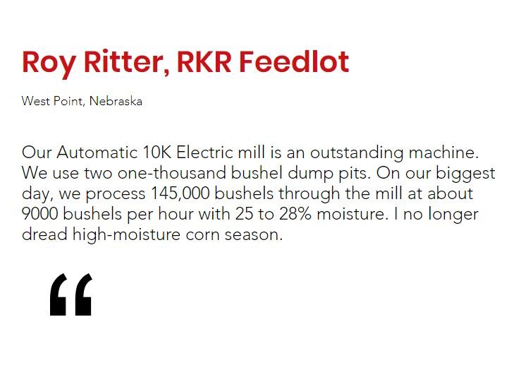 Automatic PTO Big Capacity Conveyor Discharge Mills