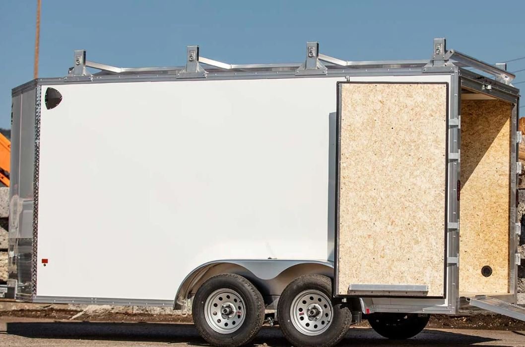 E Z Hauler ENCLOSED ULTIMATE 8.5x16 CONTRACTOR TRAILERS