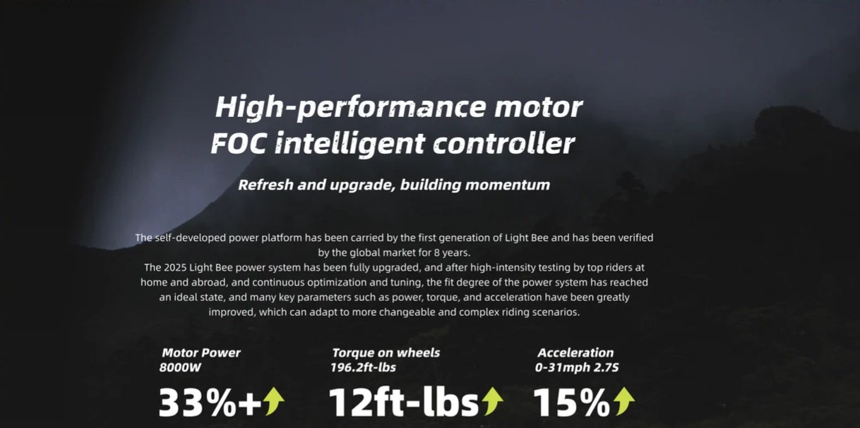 2025 Surron Light Bee X Carbon Black