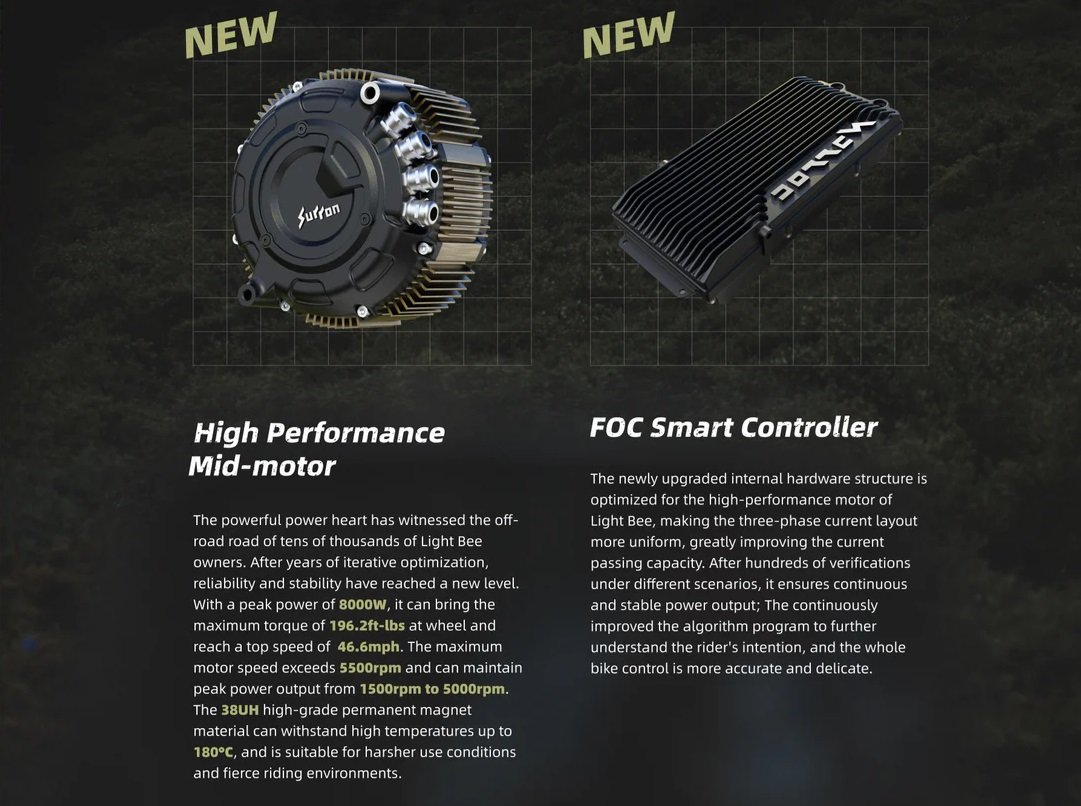 2025 Surron Light Bee X Carbon Black