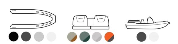 Zodiac MEDLINE 6.8 Black/White with Yamaha 250 and Load Rite trailer