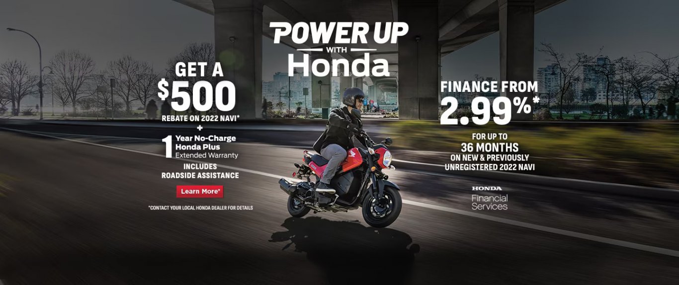 Honda Motorcycle Special Offer