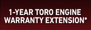 FREE 1 Year Toro Engine Warranty Extension
