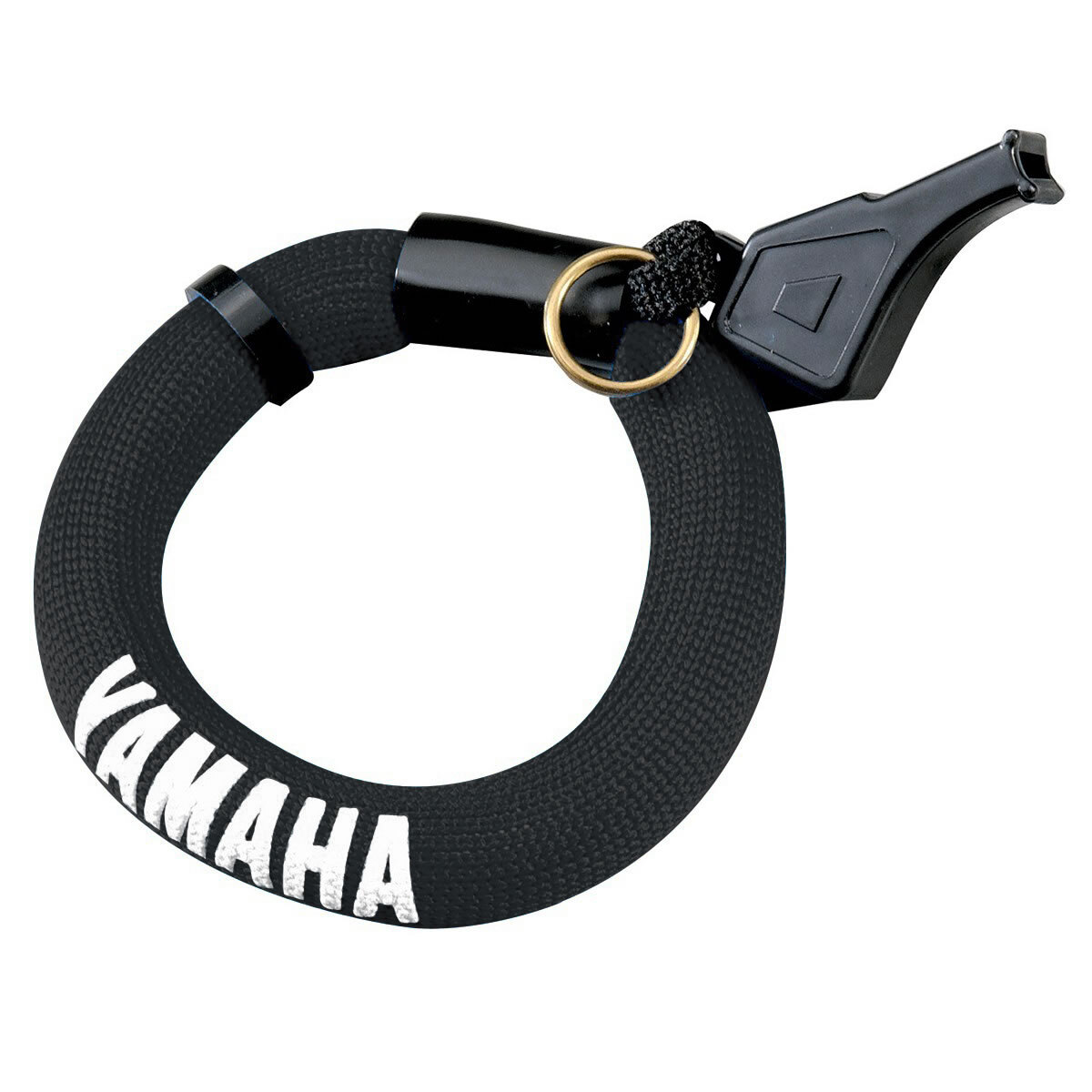 Floating Wrist Keychain and Whistle black