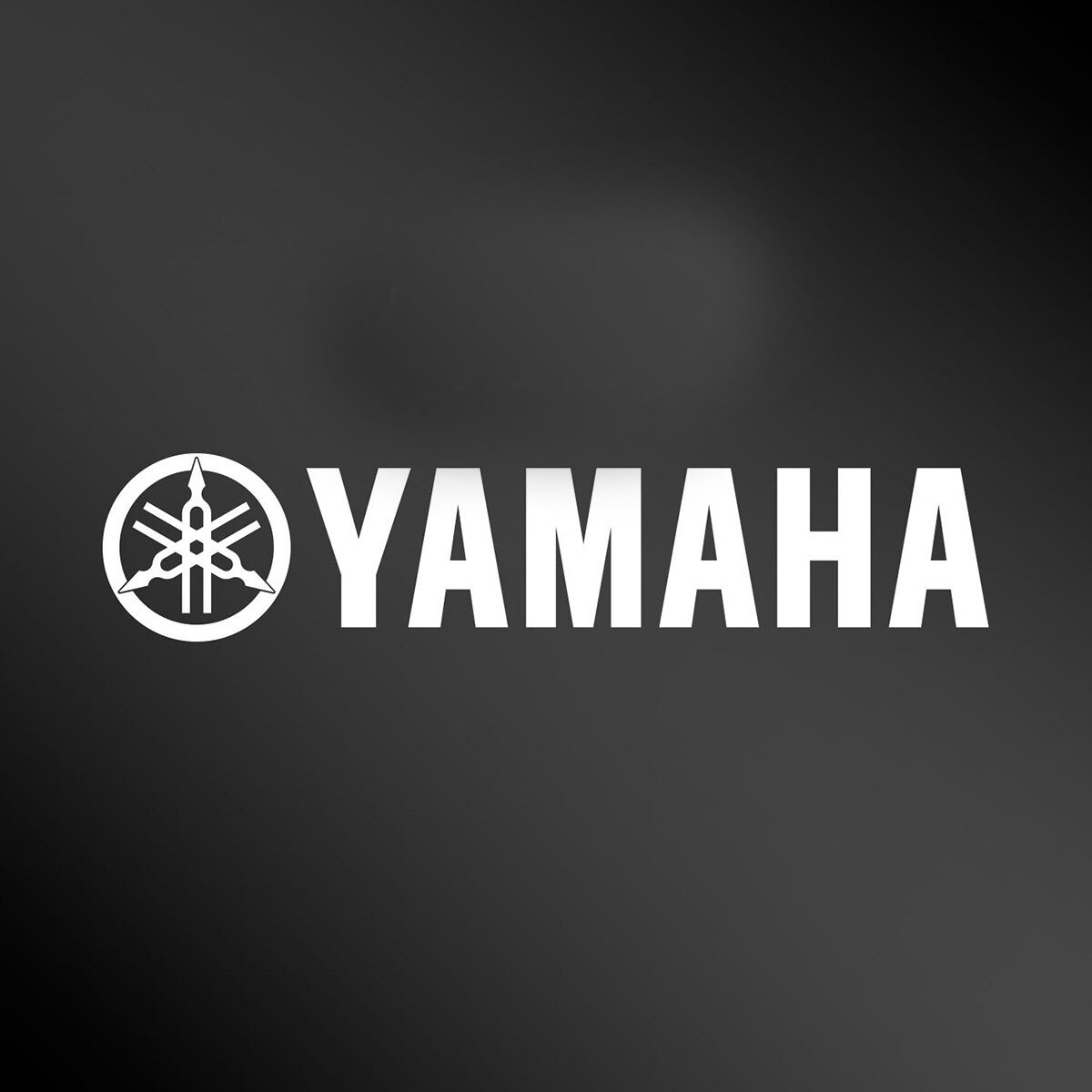 Yamaha Logo 24" Sticker black/white