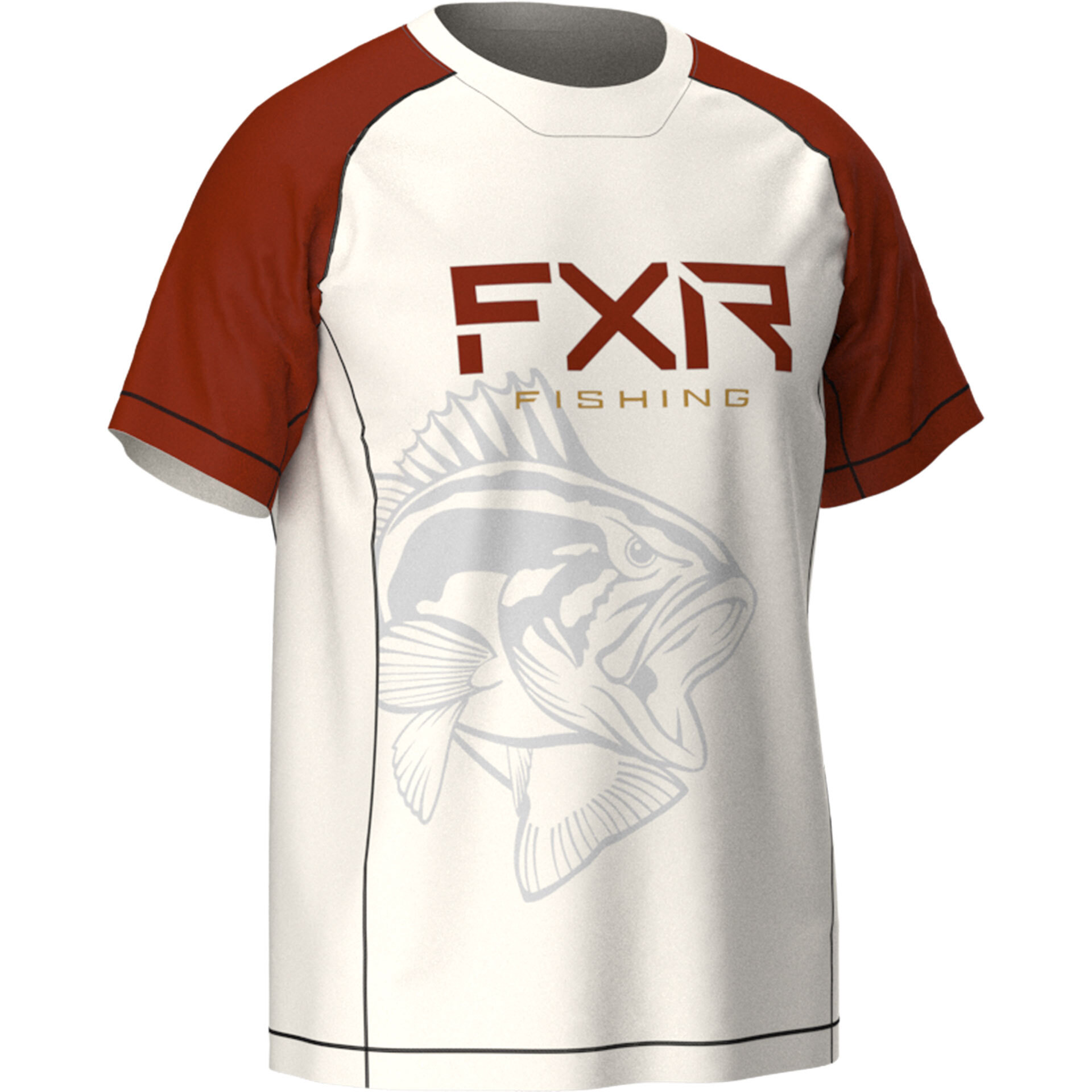 FXR® Big Treble UPF T Shirt Double Extra Large white/rust