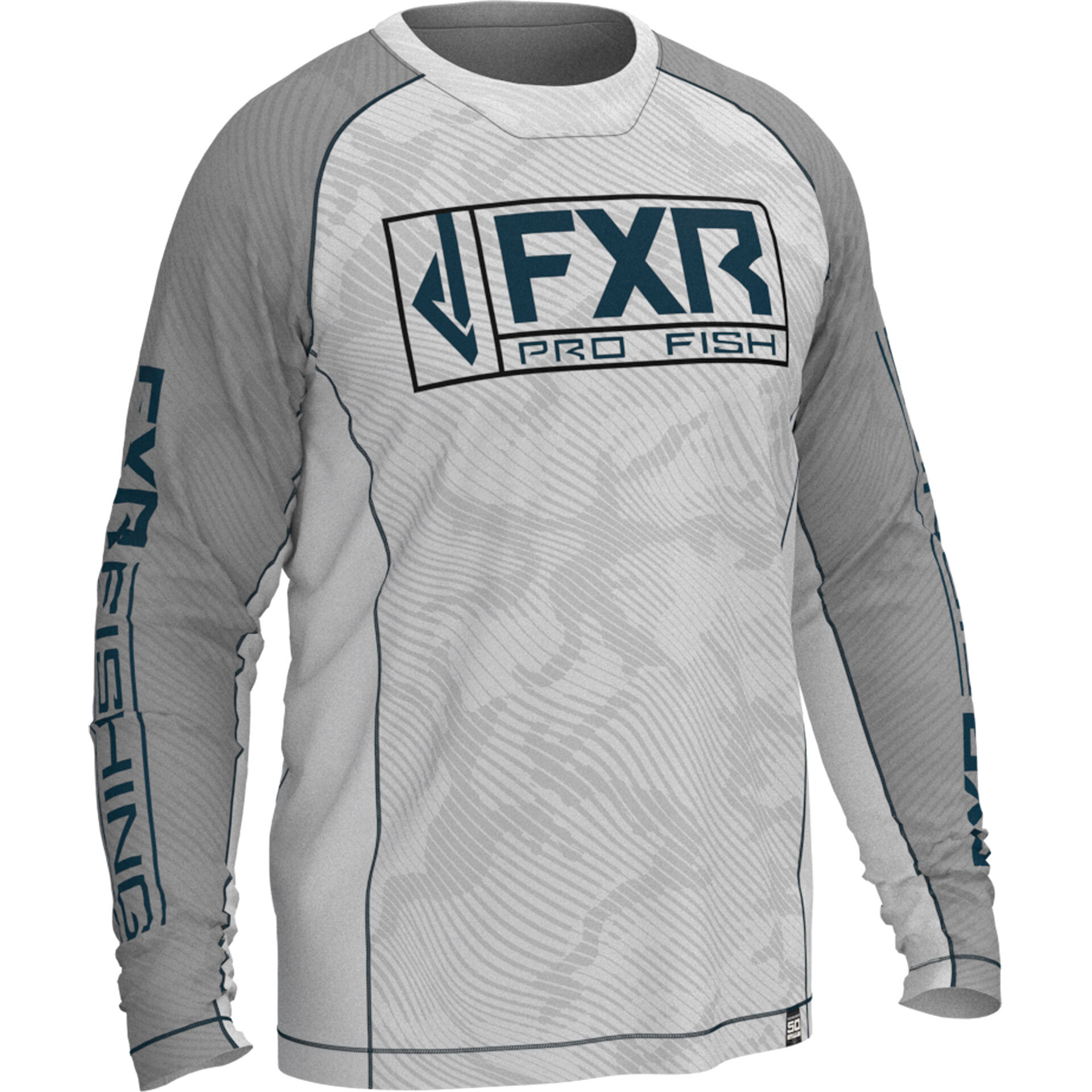 FXR® Derby UPF Long Sleeve T Shirt Small grey/slategray