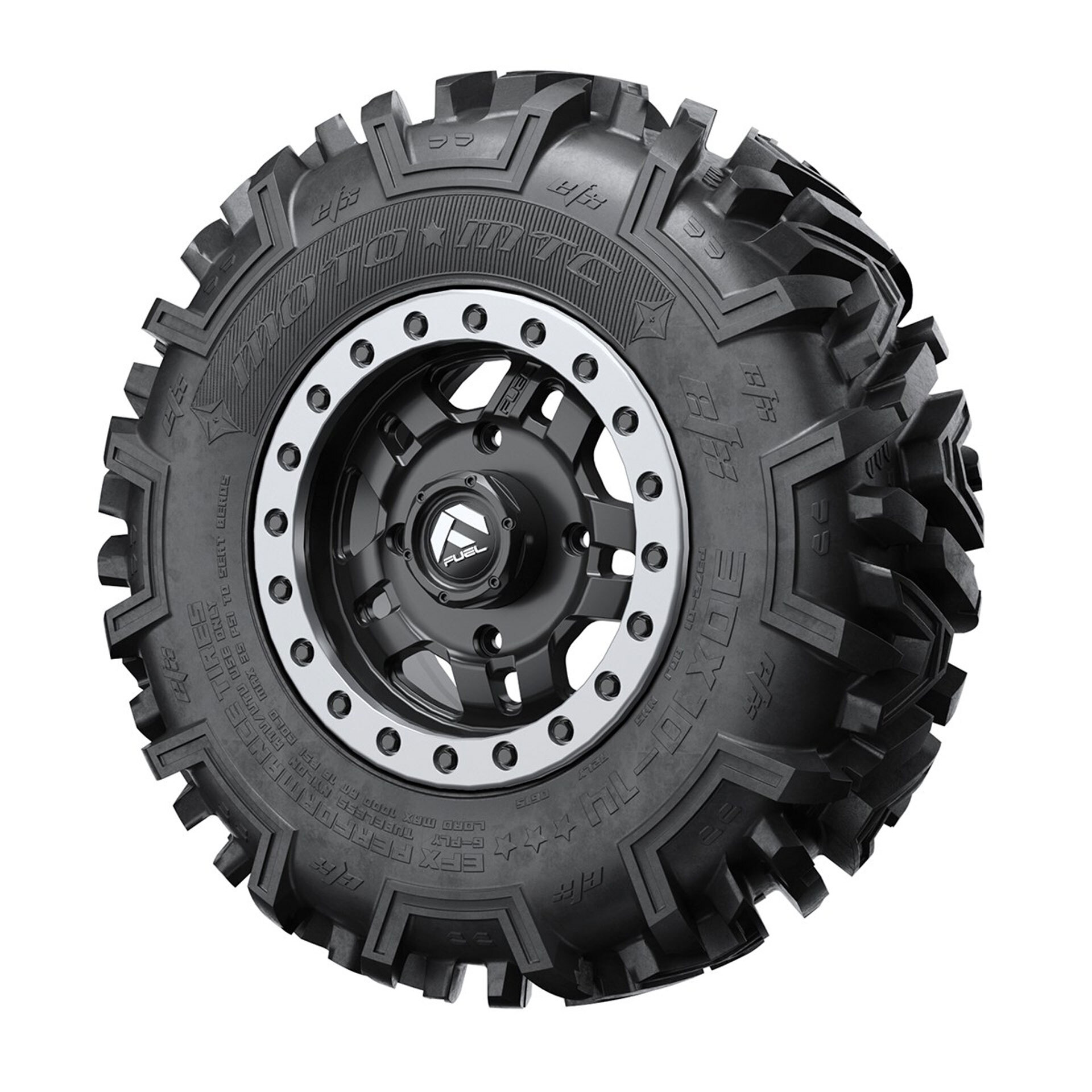 Fuel Anza D557 Non Beadlock Wheel EFX® MotoMTC 30" Tire Assembly