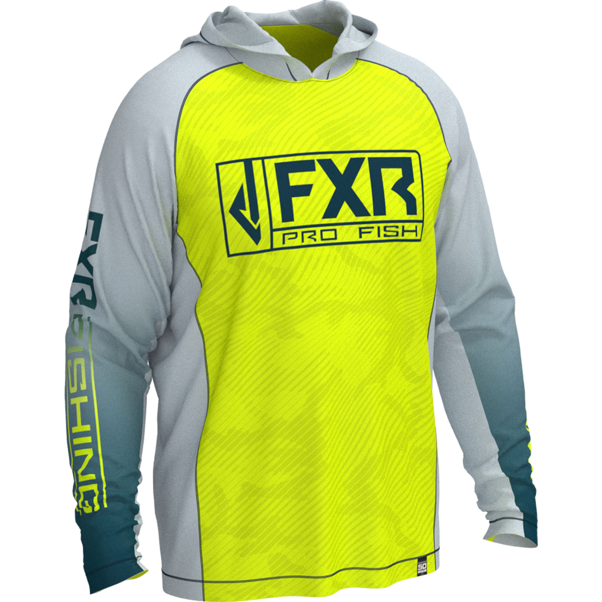 FXR® Derby UPF Pullover Hoodie Small yellow/grey