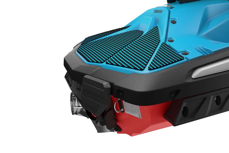 2027 Yamaha JetBlaster DLX 3 UP Cyan/Torch Red