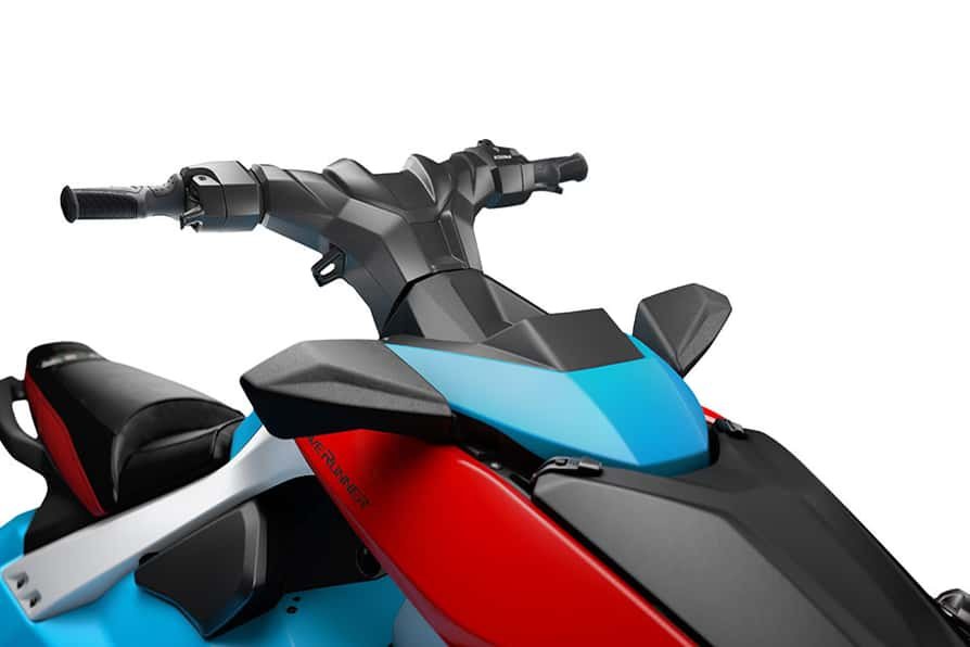 2027 Yamaha JetBlaster DLX 3 UP Cyan/Torch Red