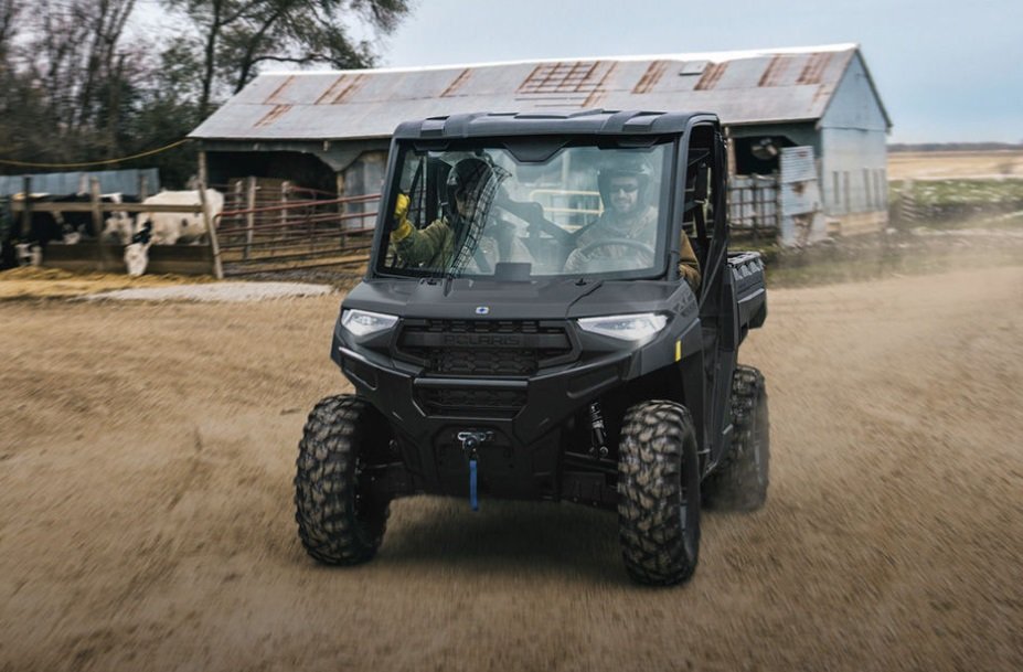 2026 Polaris® RANGER CREW XP 1000 6 Seat Blue Labyrinth