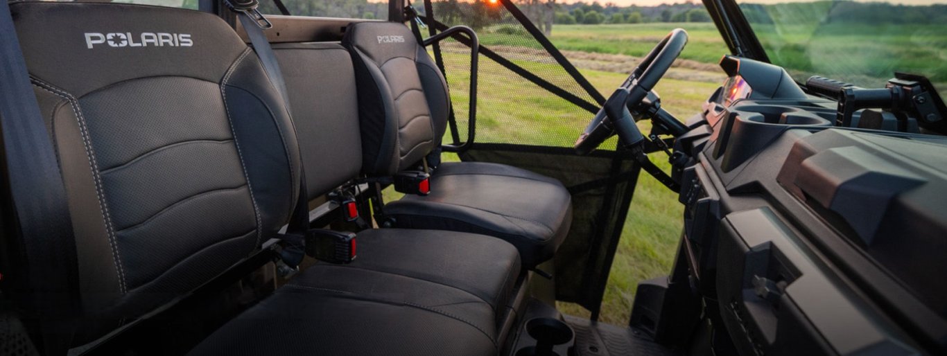 2026 Polaris® RANGER CREW XP 1000 6 Seat Blue Labyrinth