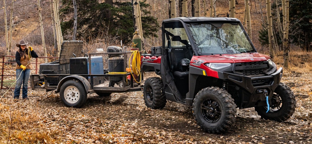2026 Polaris® RANGER CREW XP 1000 6 Seat Blue Labyrinth