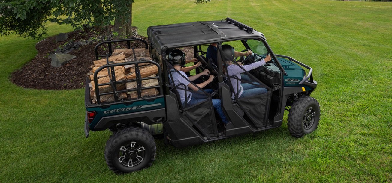 2026 Polaris® RANGER CREW XP 1000 6 Seat Blue Labyrinth
