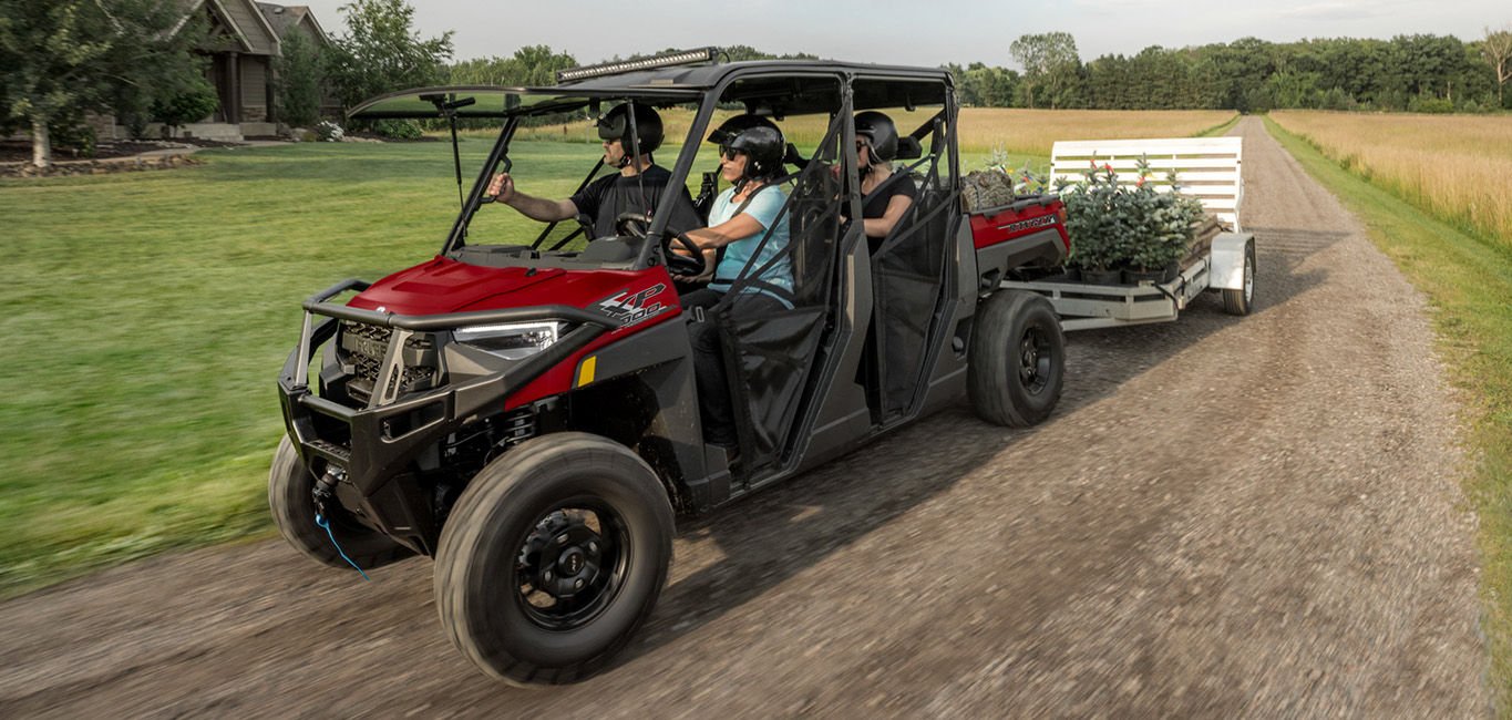 2026 Polaris® RANGER CREW XP 1000 6 Seat Blue Labyrinth