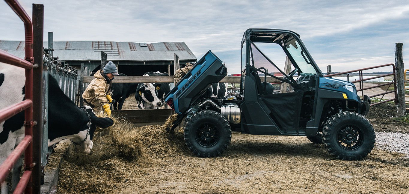 2026 Polaris® RANGER CREW XP 1000 6 Seat Blue Labyrinth