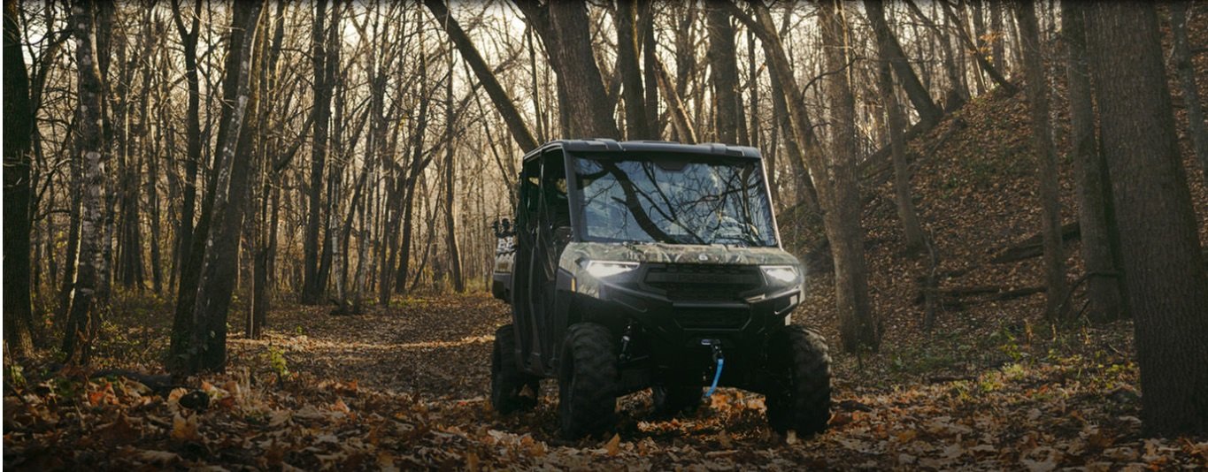 2026 Polaris® RANGER CREW XP 1000 6 Seat Blue Labyrinth