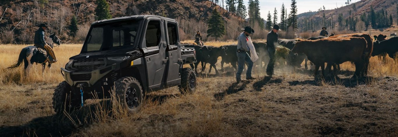 2026 Polaris® RANGER CREW XP 1000 Texas Edition Black Crystal