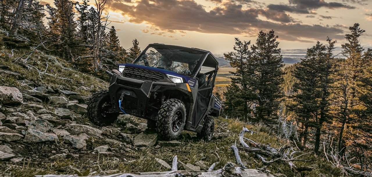 2027 Polaris® RANGER 1000 Premium 3 Seat Springfield Blue